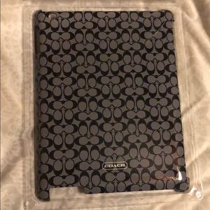 Black coach iPad case